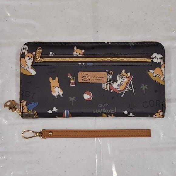 Waterproof Corgi Zipper Wristlet Long Wallet - Picture 5 of 11